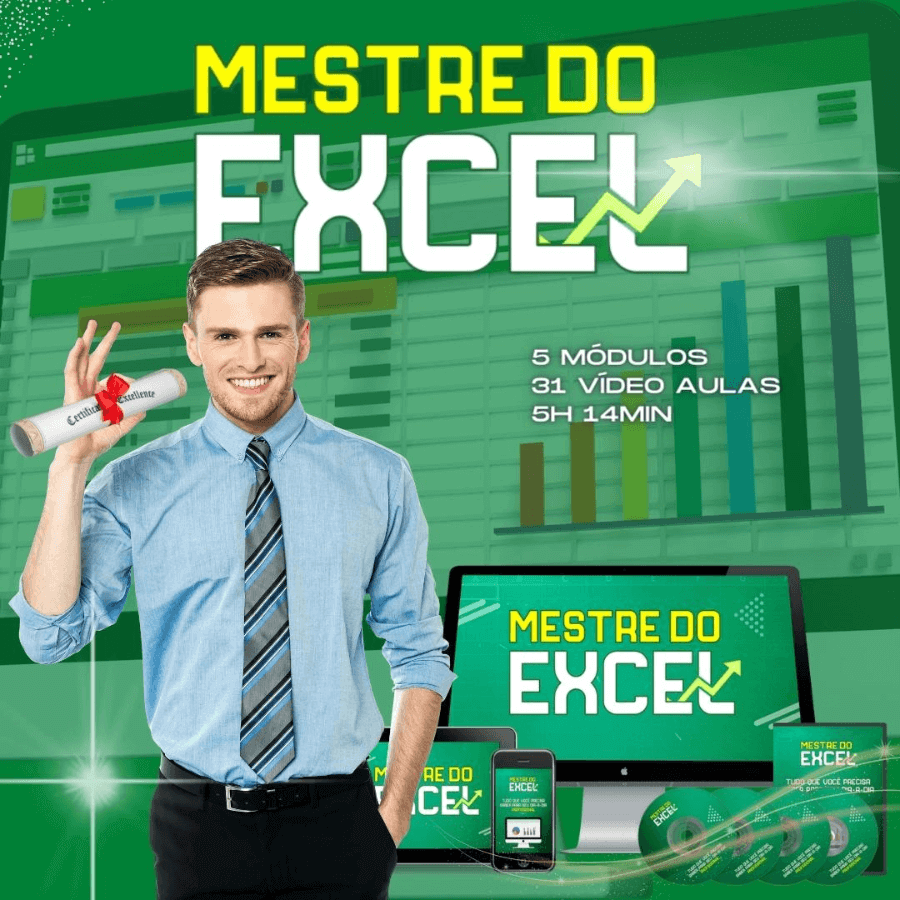 Curso Online de Excel Mestre do Basico ao Avançado - Radali Shop