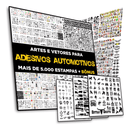 Pack +5.000 Artes Vetores Adesivos Automotivos Veiculos Carros Caminhão - Radali Shop