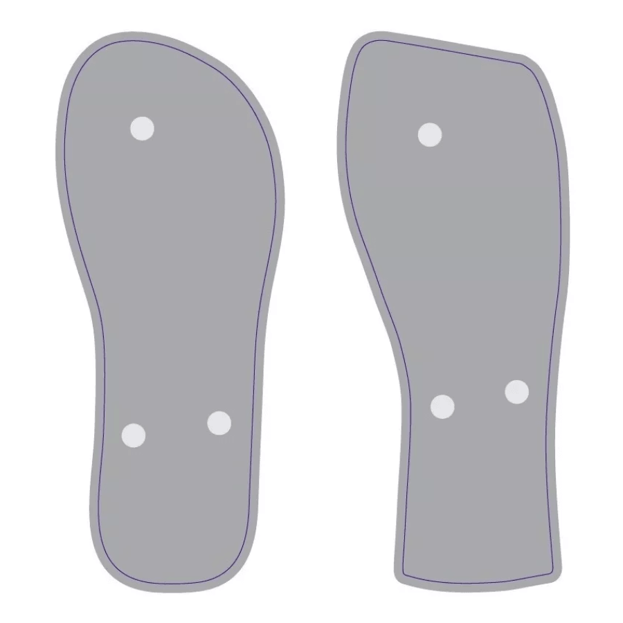 Arquivos Gabaritos Chinelos Em Corel Draw Vetores - Moldes Sublimação - Radali Shop