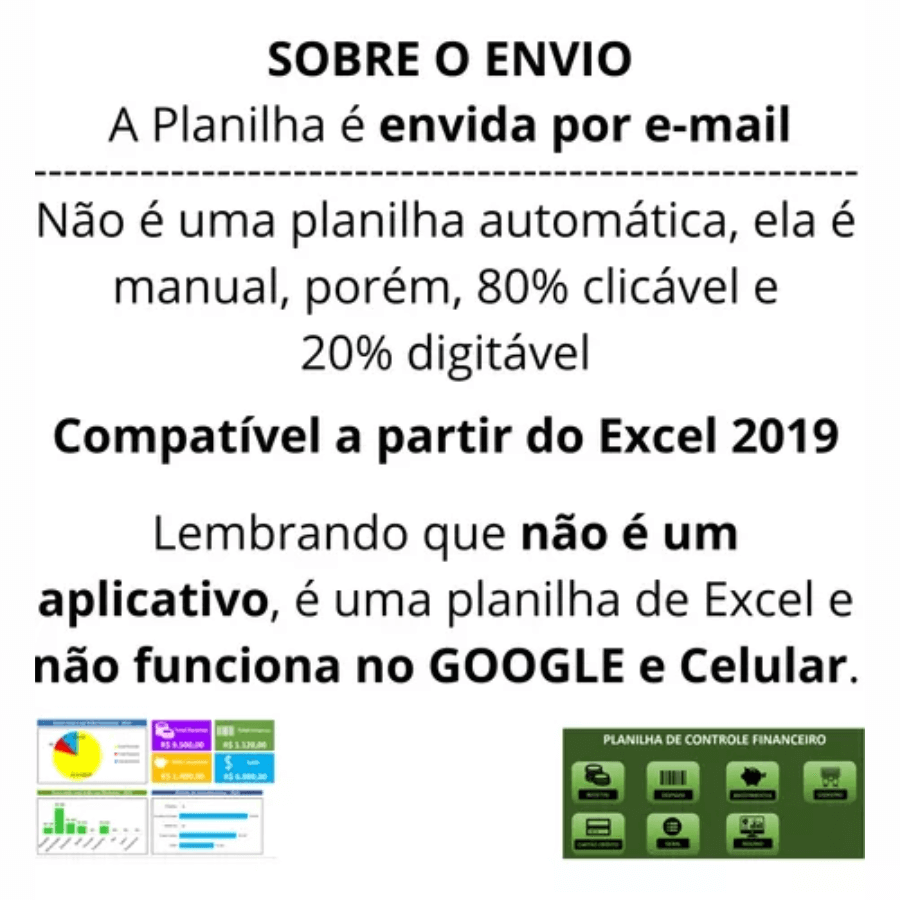 Planilha Controle Financeiro Pessoal Gastos Despesas Mensal Diário - Radali Shop