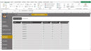 Planilha de controle de estoque com colunas para gerenciamento de produtos e inventário.