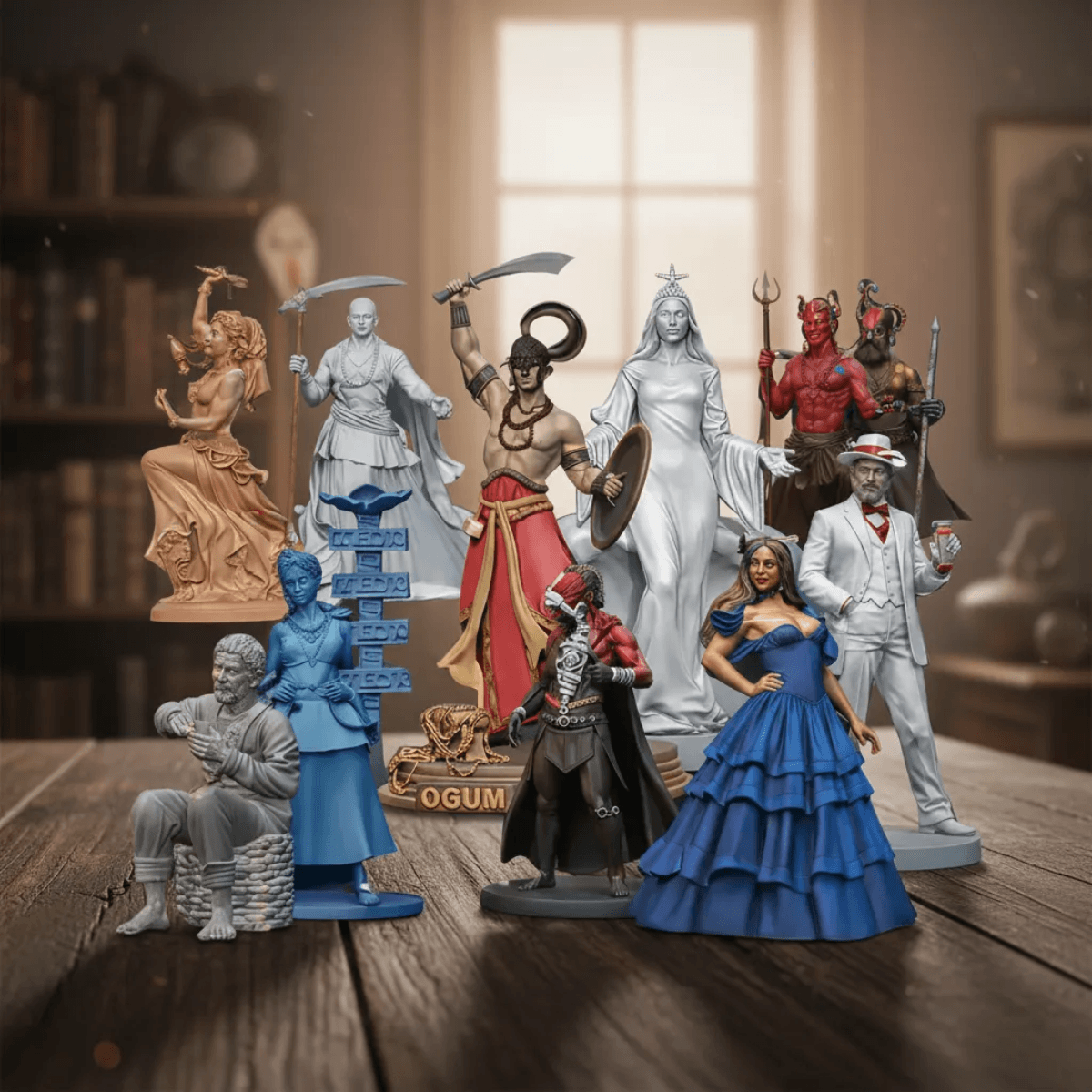 figuras religiosas da Umbanda em alta qualidade para arquivos STL Umbanda impressão 3D
