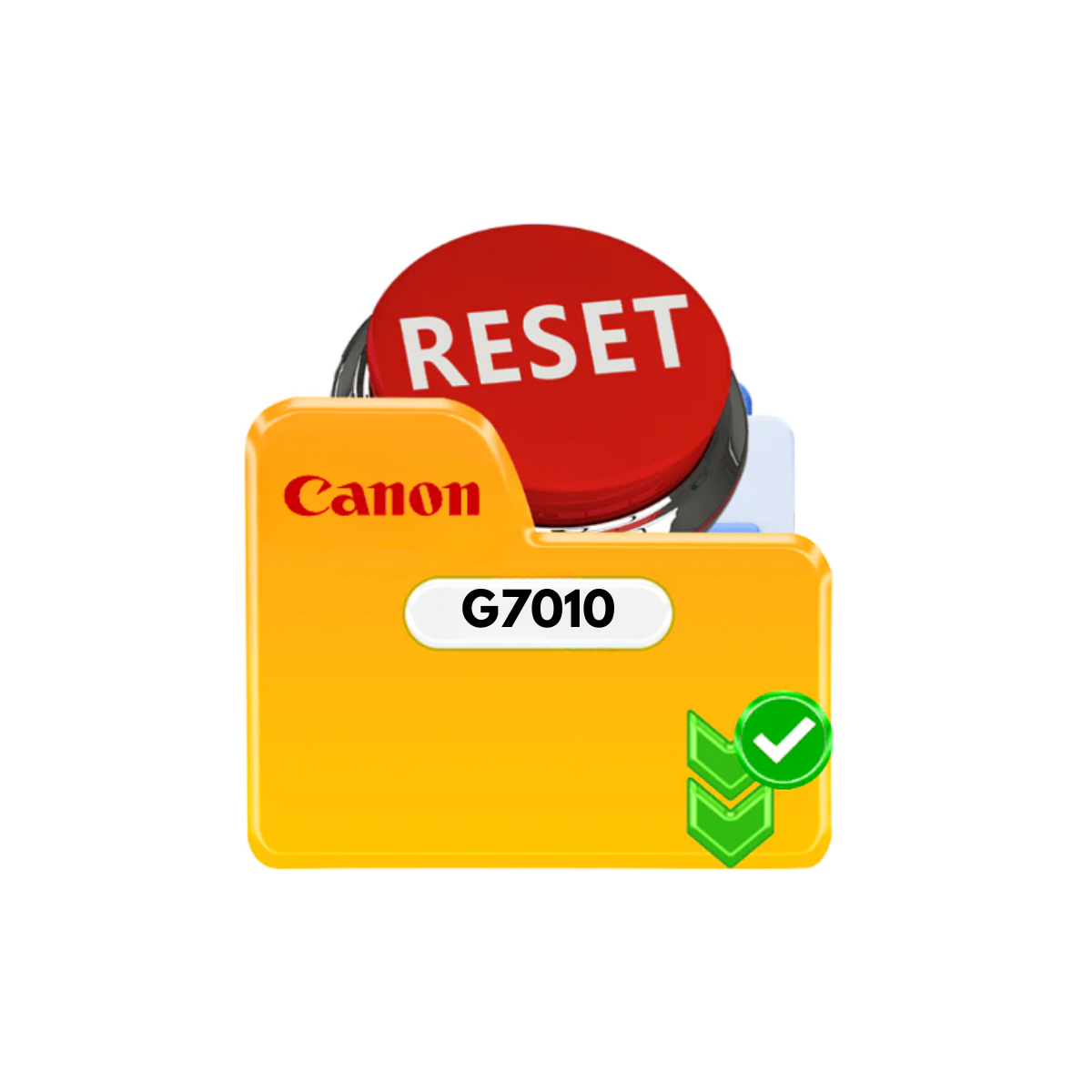 Reset Canon G7010 contador almofada Impressora