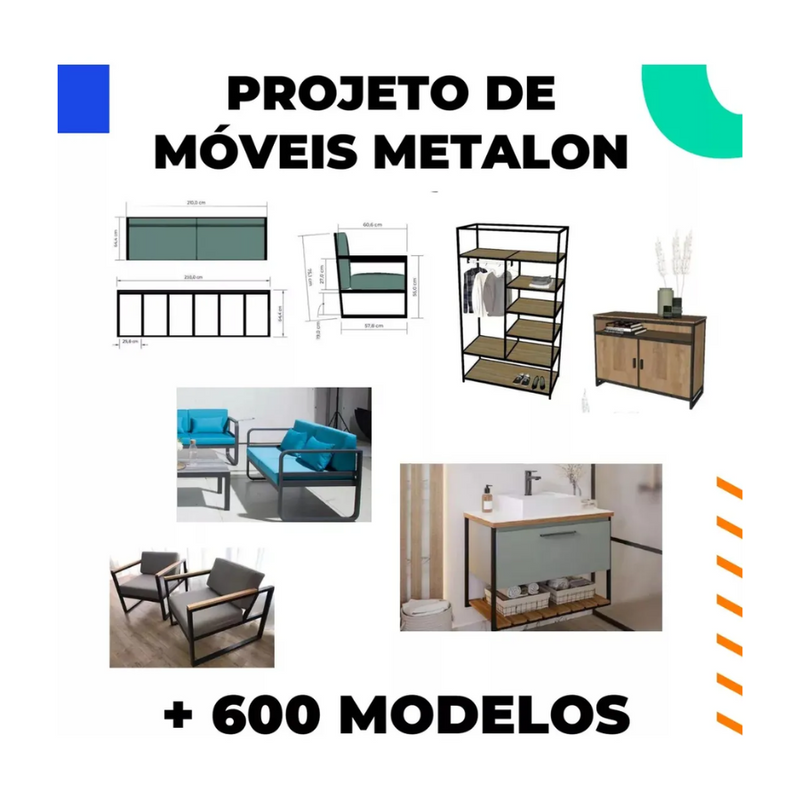 +600 Projetos Móveis Metalon Em Arquivos Pdf