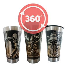 Ultra Pack +300 Artes Gravação Copos E Garrafas Laser 360o