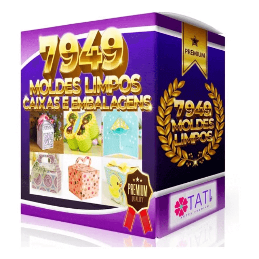 Pack 7949 Arquivos Silhouette Moldes Limpos Caixas Caixinhas Festas Embalagens - Radali Shop