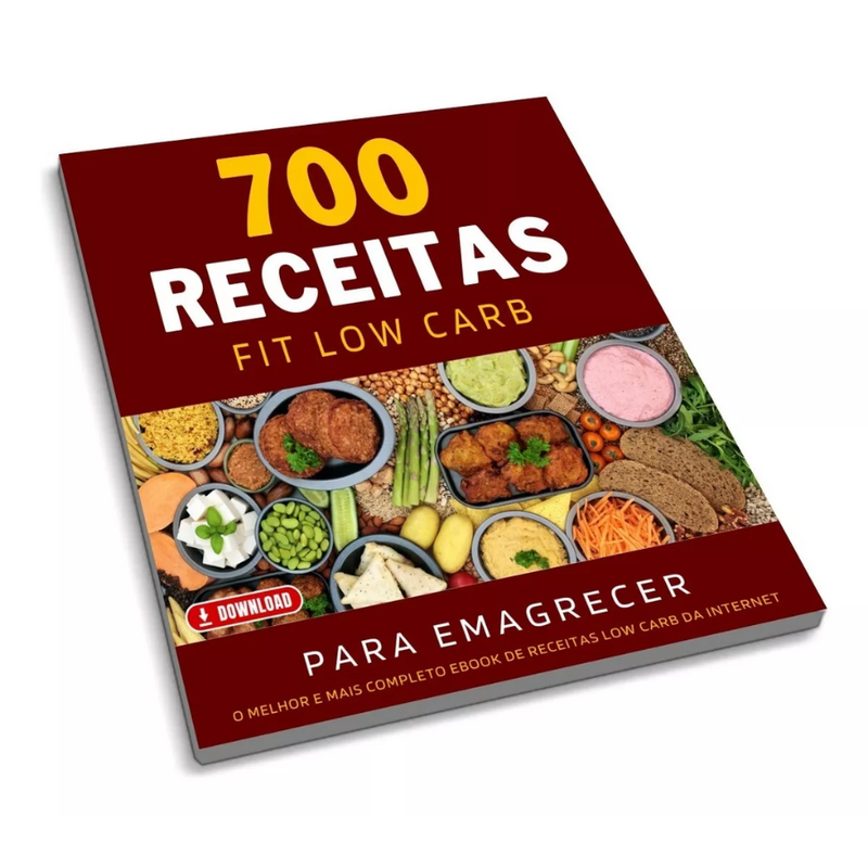 700 Receitas Fit Low Carb Emagrecer Rápido Cardapio Marmita Fitness