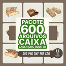 Pack +600 Caixas Vetores Arquivo Corte Laser Mdf cnc router