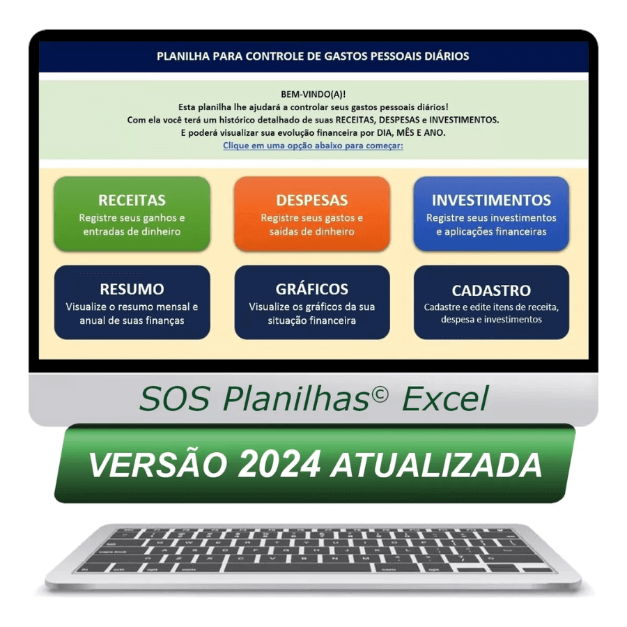 Planilha Controle Financeiro Pessoal Gastos Despesas Mensal Finanças - Radali Shop
