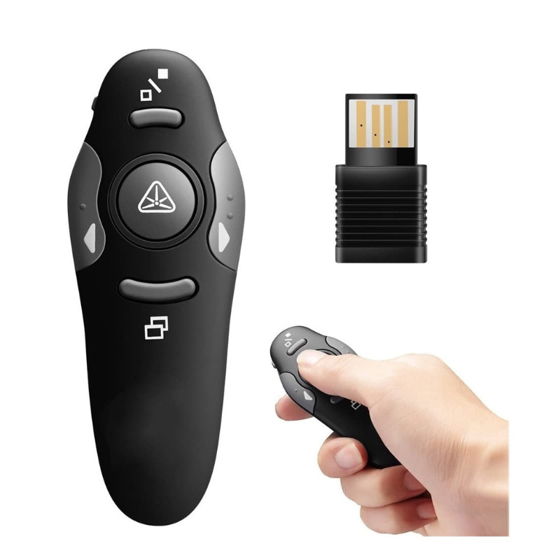 Controle Passador Slide Caneta Laser Sem Fio Apresentador Power Point Usb Slides