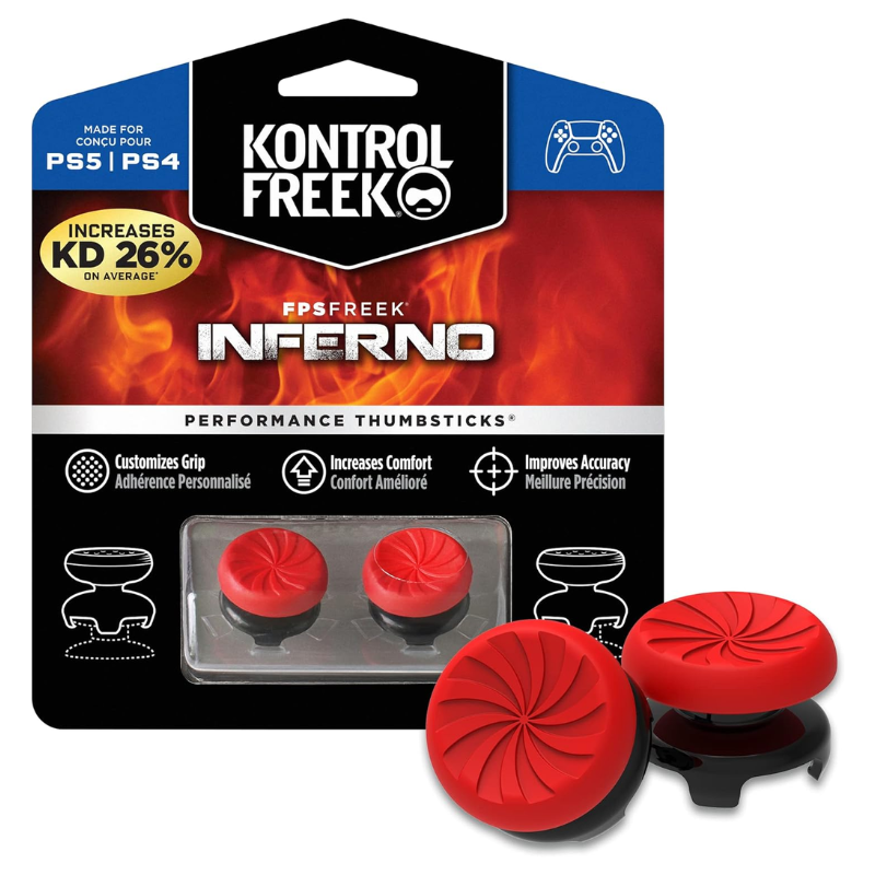 Kontrol Freek Inferno Kontrolfreek Vermelho p/ Playstation 4 5 PS4 PS5