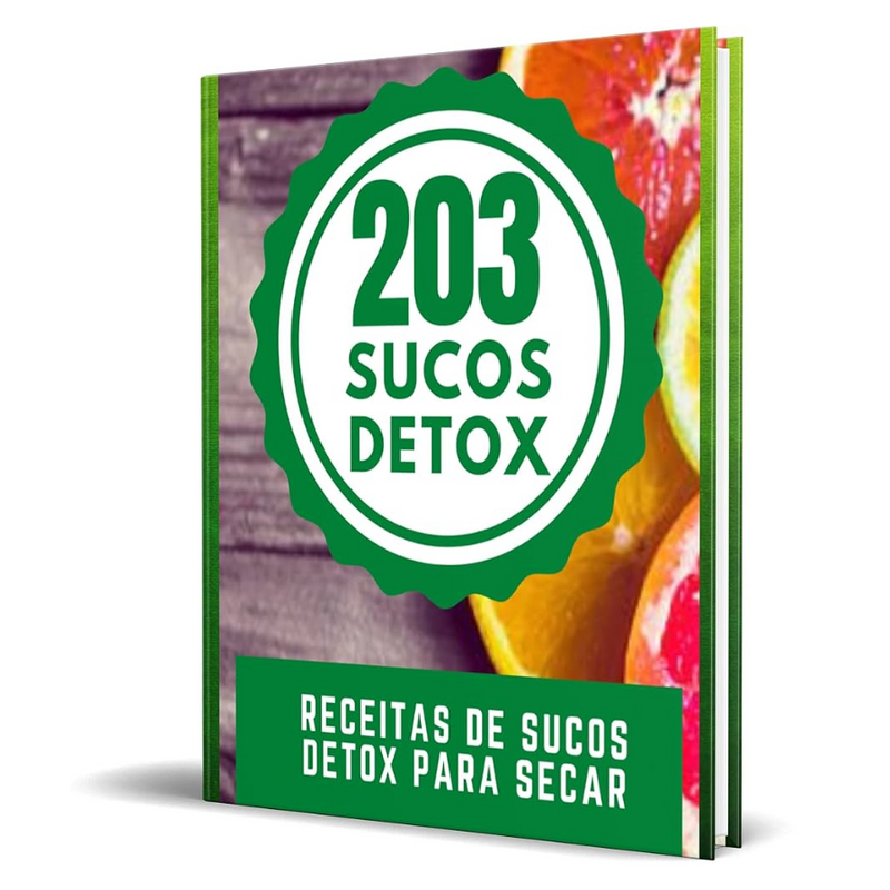 203 Receitas de Sucos Detox para Desinchar Emagrecer