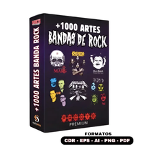 Pack + 1000 Artes Bandas De Rock Estampas Sublimação