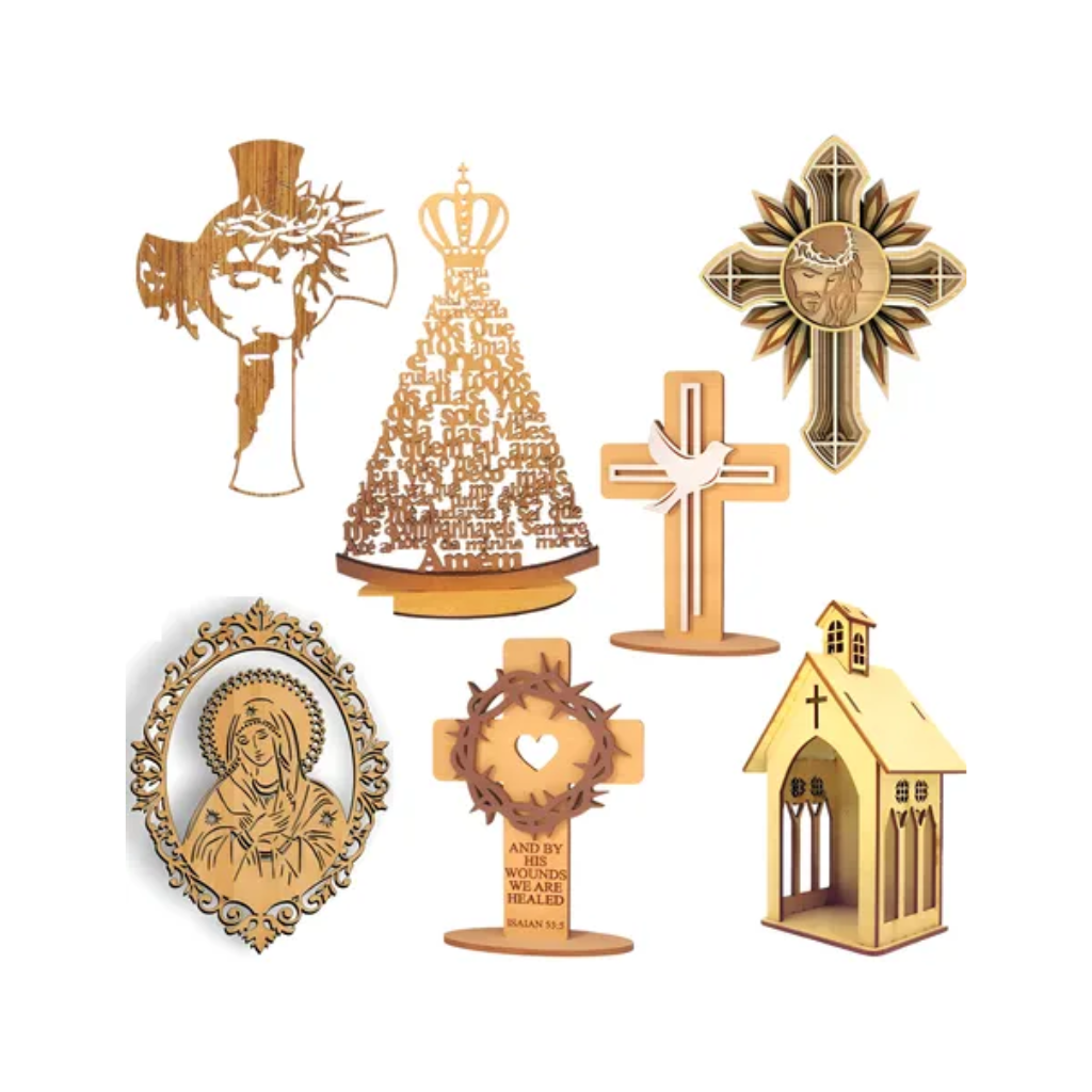 Pack Vetores Religiosos Artes Cnc Arquivos Corte Laser