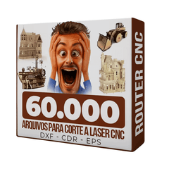 60 mil arquivos Corte Laser Mais Cnc Router Plasma Vetor Artes Mdf Acrílico
