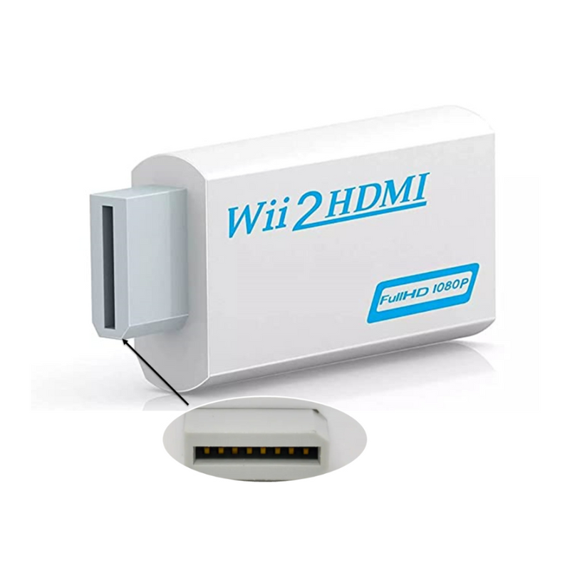 Adaptador Wii2HDMI Conversor Nintendo Wii Para Cabo Hdmi Fullhd 1080p