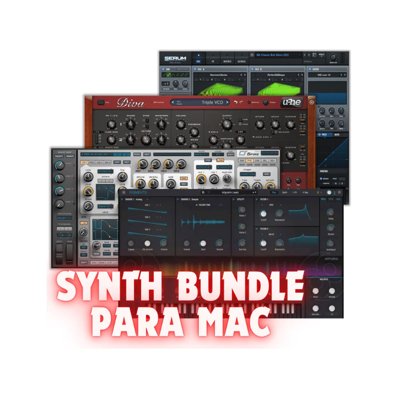 Plugin Vst Synth Bundle Mac - Serum Diva Spire & Pigments 5