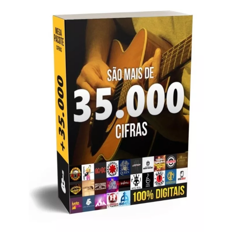 + 35 Mil Cifras Músicas Aprender Tocar Violão Guitarra MPB Pop Rock Sertanejo Samba Pagode