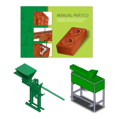 Projeto Prensa Tijolo Ecológico Maquina Forma Triturador Solo Peneira