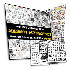 Pack +5.000 Artes Vetores Adesivos Automotivos Veiculos Carros Caminhão - Radali Shop