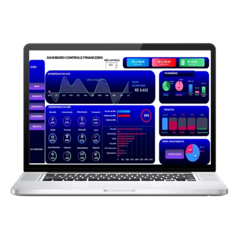 Hoja de cálculo de control financiero personal Gastos mensuales Finanzas familiares