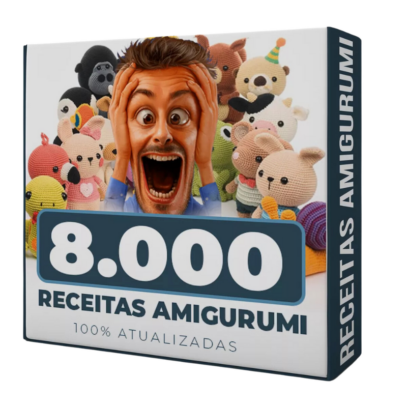 Mega Pack Amigurumi - 8.000 Receitas Atualizadas + Bônus