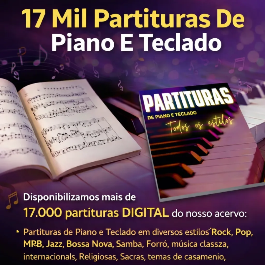 17 Mil Partituras De Piano E Teclado