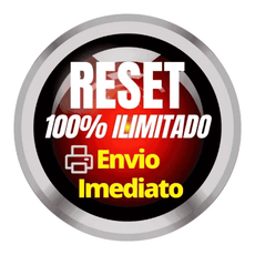 Botão de reset para impressora Epson com texto 