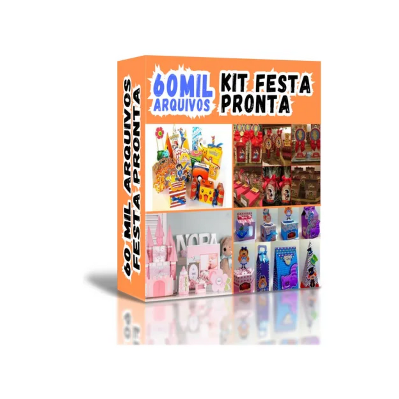 Kit Festa Pronta De Aniversário Arquivo Silhouette Topo Bolo