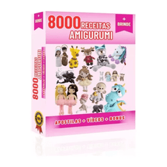 8.000 Receitas Amigurumi Arquivos Atualizadas Moldes Apostilas + Vídeos