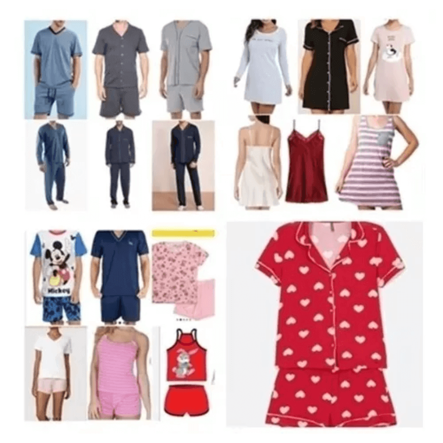 Kit 30 Moldes Pijama Feminino Masculino Fabricar tamanho real Arquivos - Radali Shop