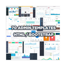 70 Templates Admin Premium Responsivos - Html 5 - Bootstrap