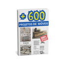+600 Projetos Móveis Metalon Em Arquivos Pdf - Livro com designs de móveis e instruções.