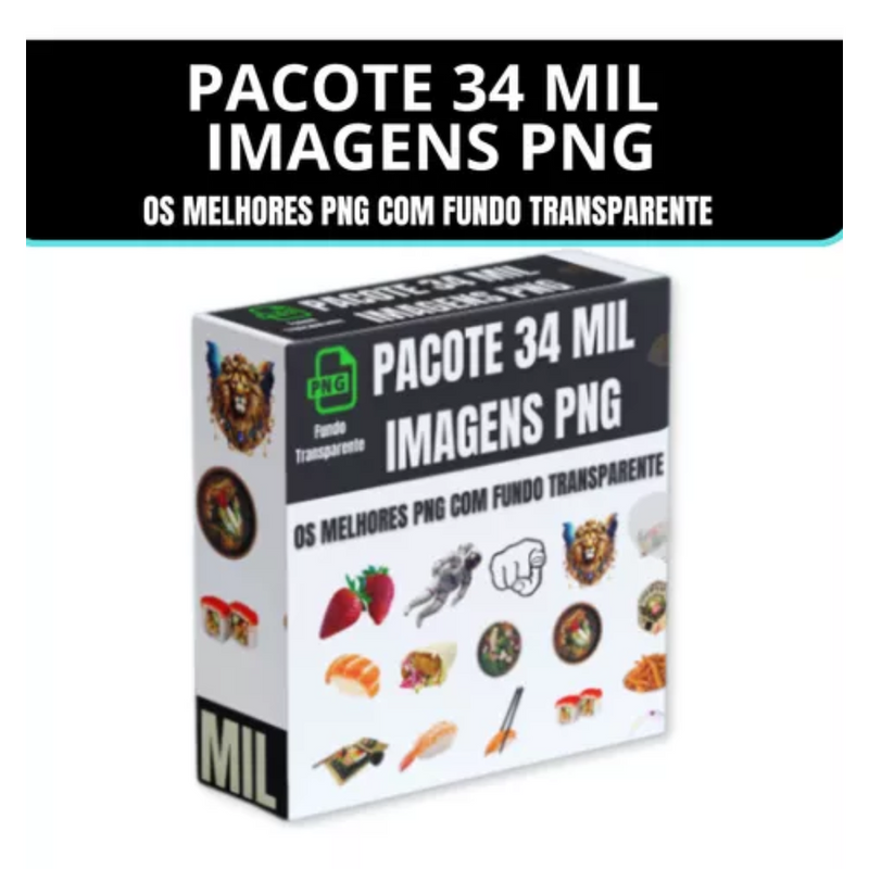 Pack 34 mil imagens PNG - O melhor pacote PNG com fundo transparente