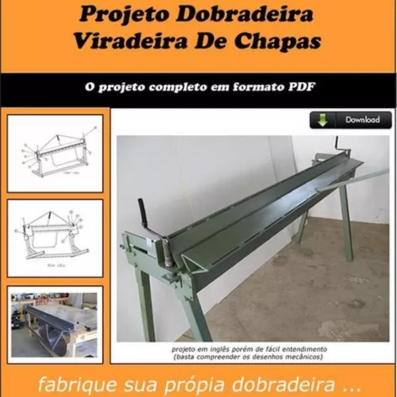 Projeto Dobradeira Viradeira De Chapas