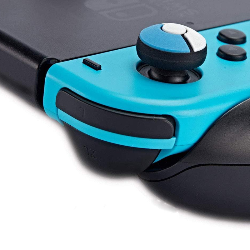 Grip Borrachinha Para Joy-con Pokébola Pokemon Nintendo Switch Vermelho e Azul