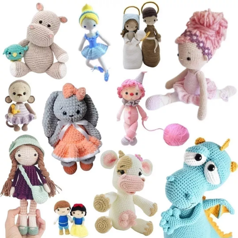 Mega Pack Amigurumi - 8.000 Receitas Atualizadas + Bônus