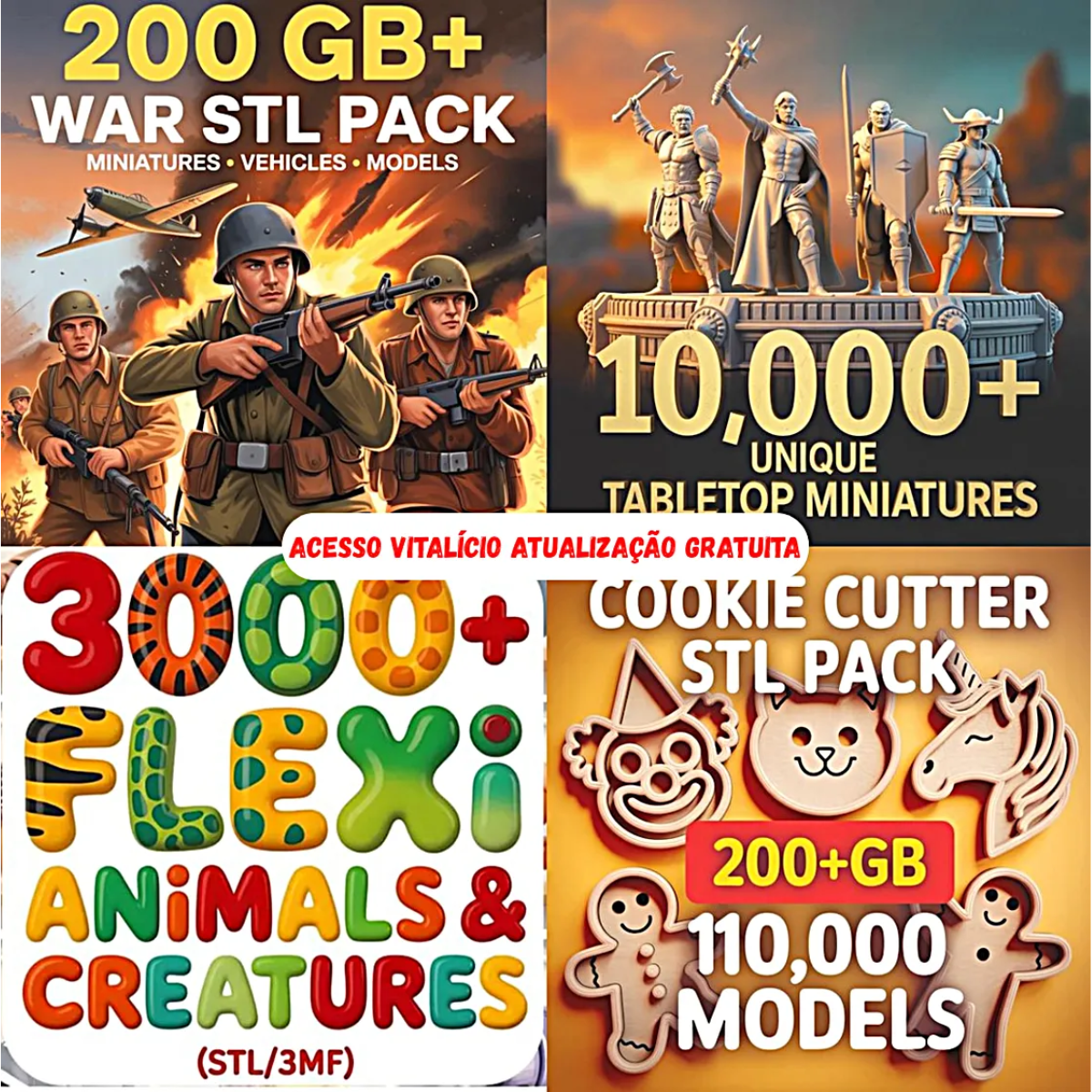 Mega Pack Stl Impressão 3d 2026 100% Atualizado 110tb+ Updates