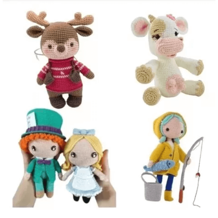 Mega Pack Amigurumi - 8.000 Receitas Moldes Arquivos Atualizadas - Radali Shop