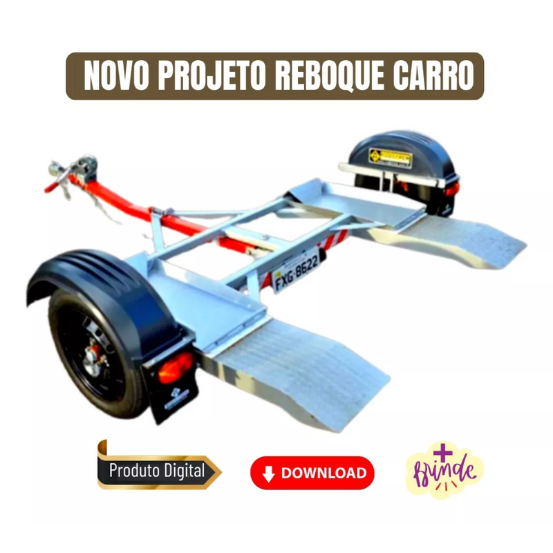 Proyecto de remolque para automóvil con nuevo modelo Delta Wing