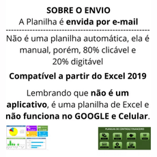 Planilha Controle Financeiro Pessoal Gastos Despesas Mensal Diário - Radali Shop