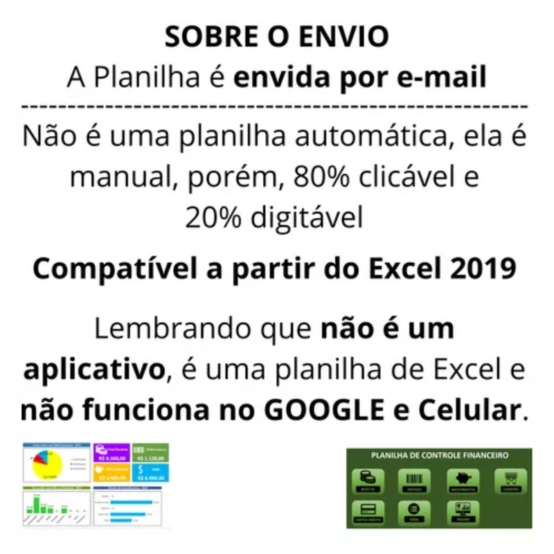 Planilha Controle Financeiro Pessoal Gastos Despesas Mensal Diário