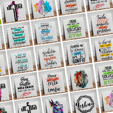 Pack 200 Artes Premium Gospel Lettering Para Canecas + Bônus