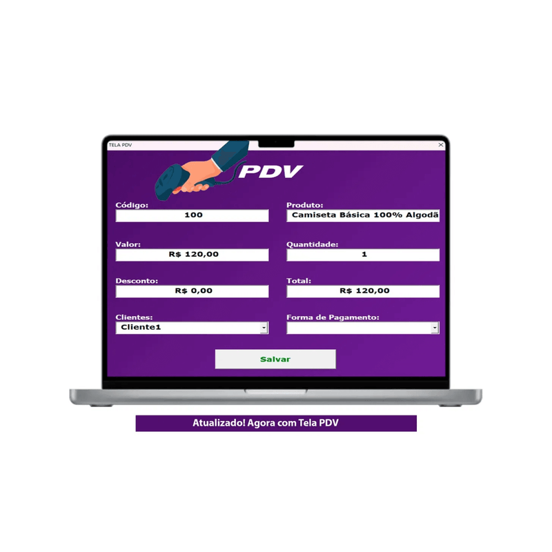 Planilha Controle Financeiro Cadastro de Clientes e Vendas