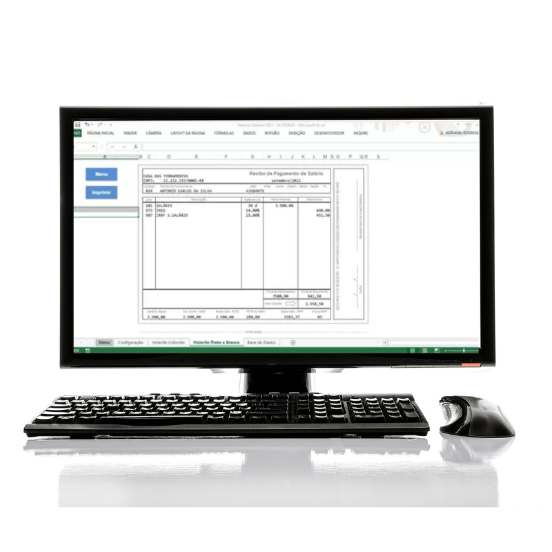 Spreadsheet - Payslip 3 Editable Templates for Printing in Excel