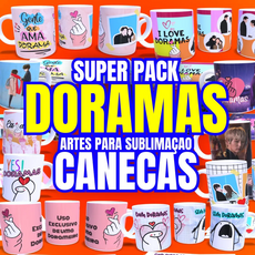 Pack Artes Dorama Sublimação De Canecas