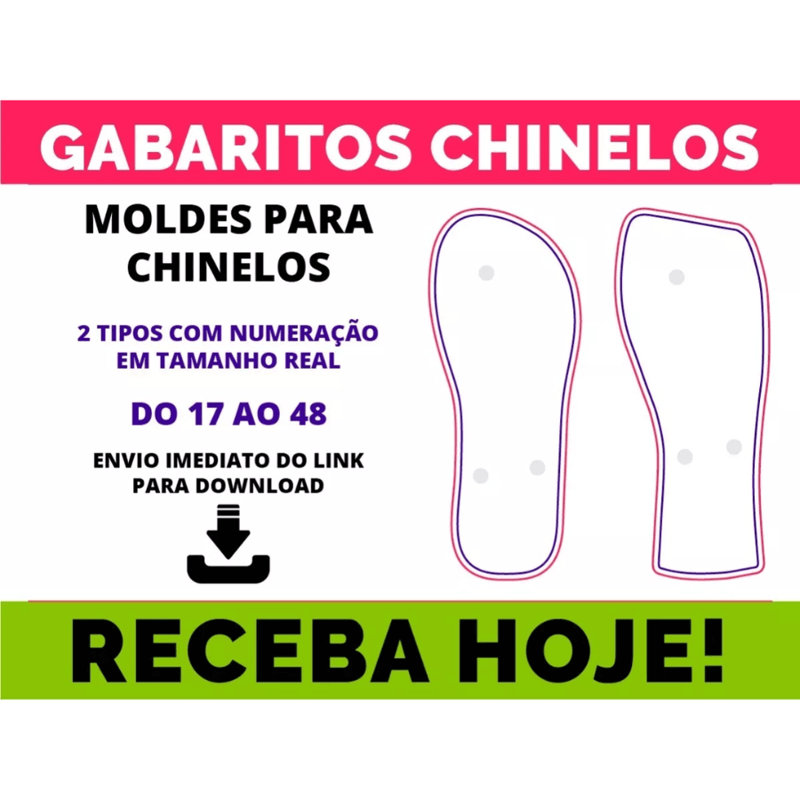 Arquivos Gabaritos Chinelos Em Corel Draw Vetores - Moldes Sublimação - Radali Shop