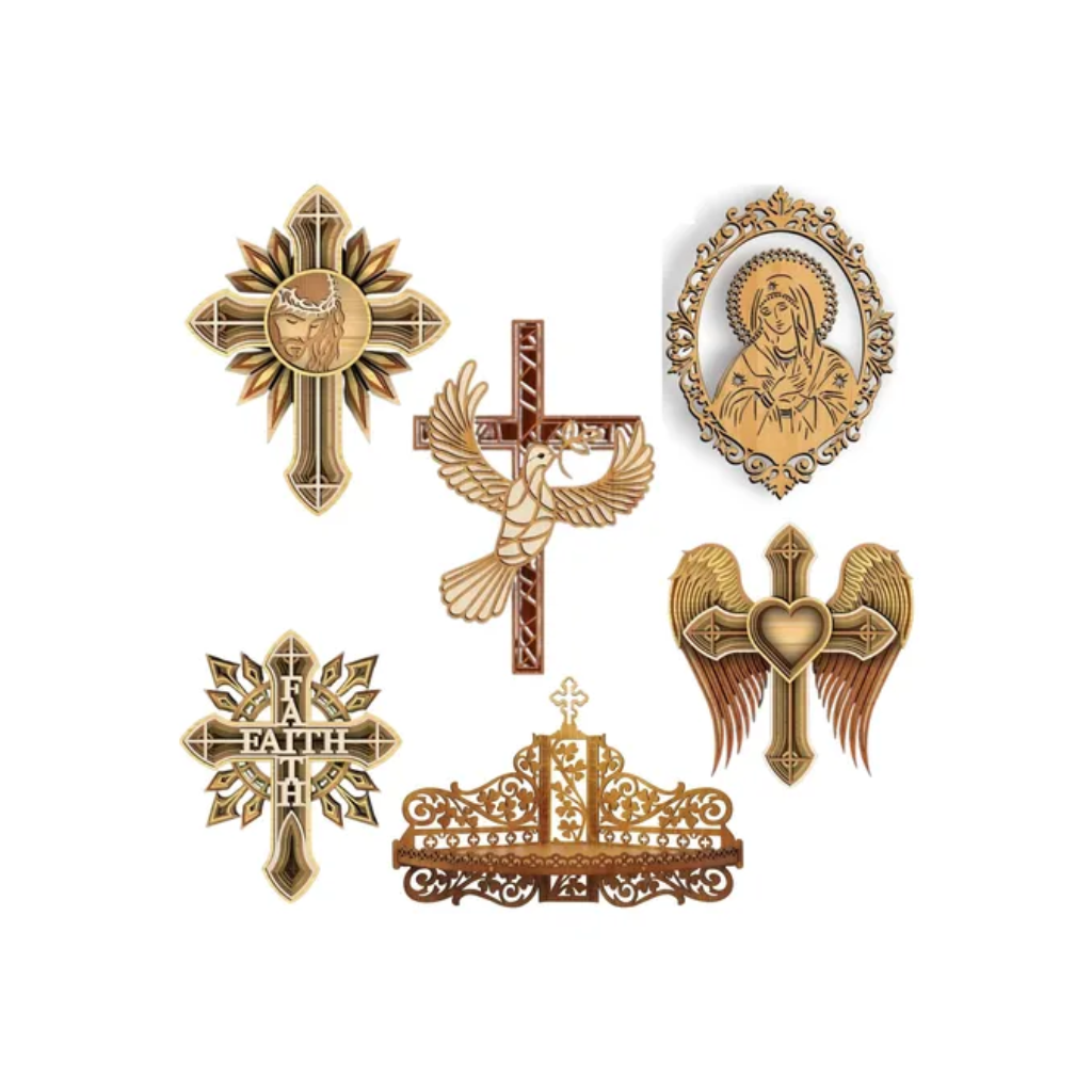 Pack Vetores Religiosos Artes Cnc Arquivos Corte Laser