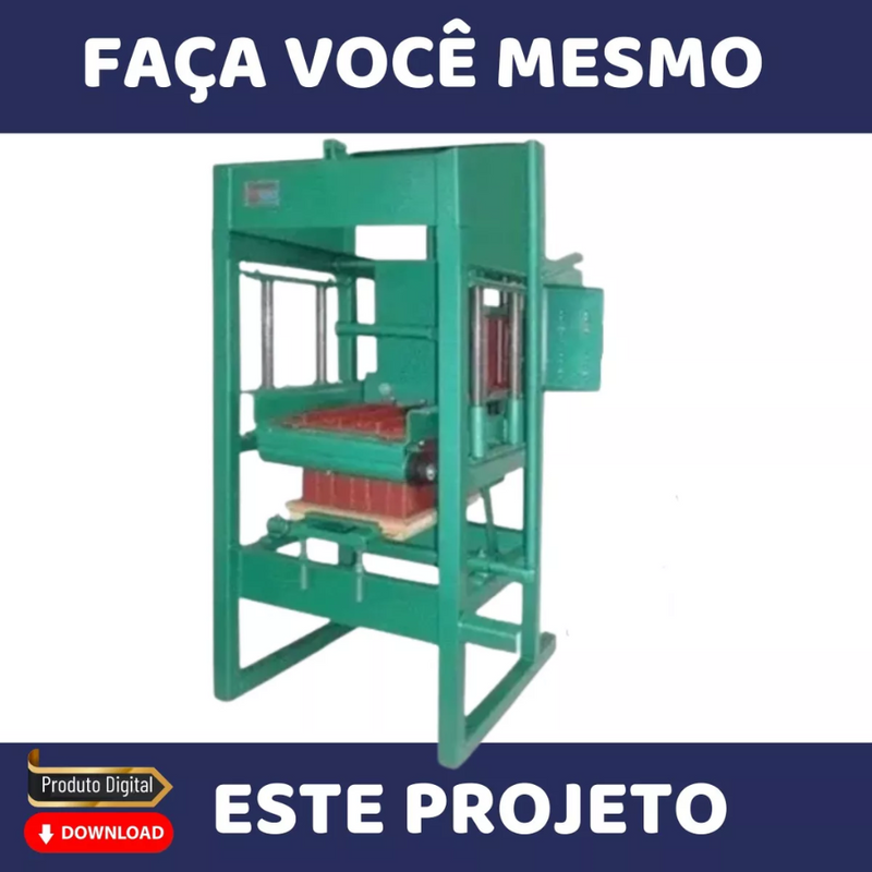 4 Projetos Maquina De Fazer Blocos Cimento Concreto Poedeira