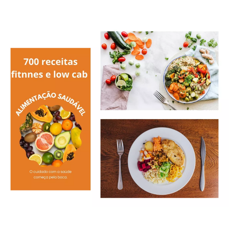 700 Receitas Fit Low Carb Emagrecer Rápido Cardapio Marmita Fitness